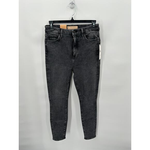 7 FOR ALL MANKIND NWT Luxe Vintage Aubrey High Waist Skinny Jean In Abbey // 26 - Picture 5 of 11